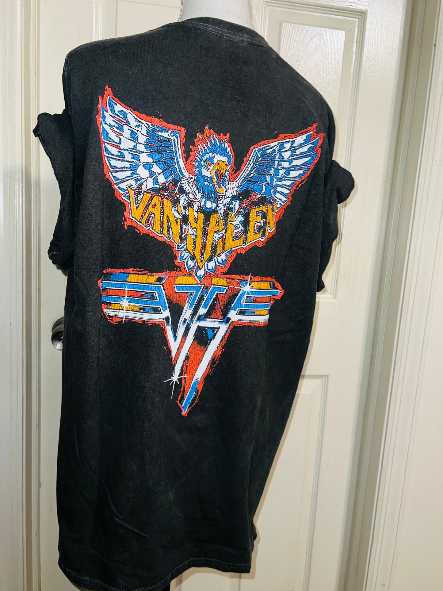 Van Halen Double Sided Oversized Distressed Tee