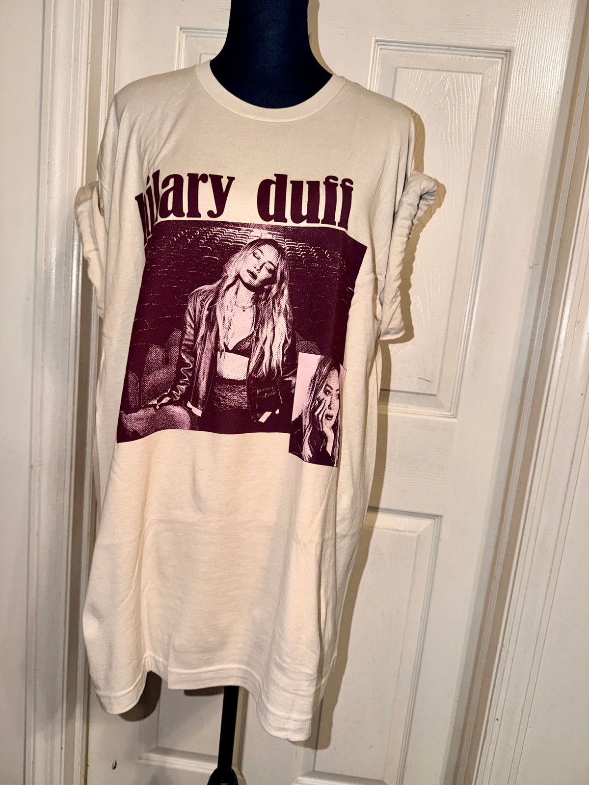 Hilary Duff Double Sided Oversized Tee