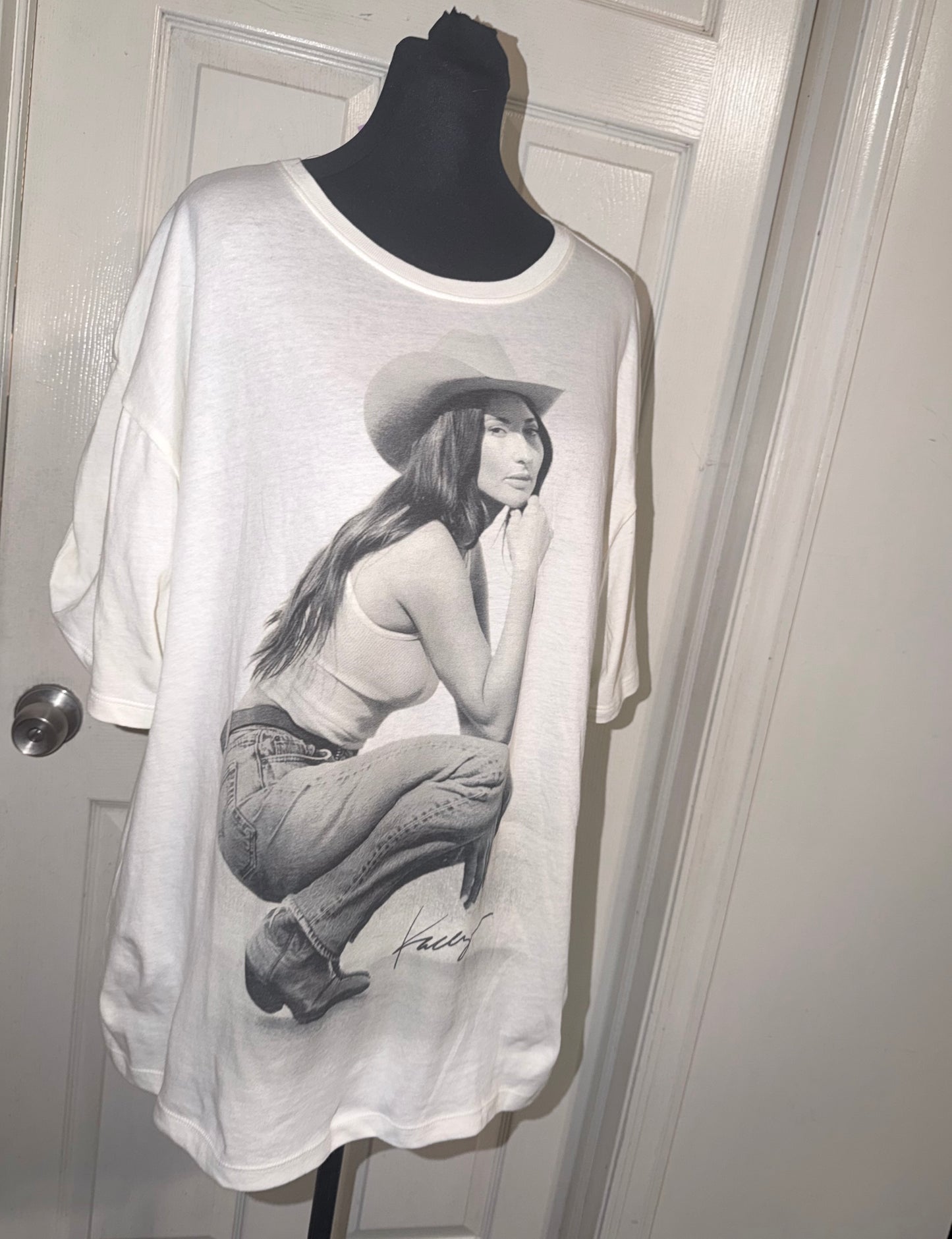 Kasey Musgraves Oversized Distressed Tee