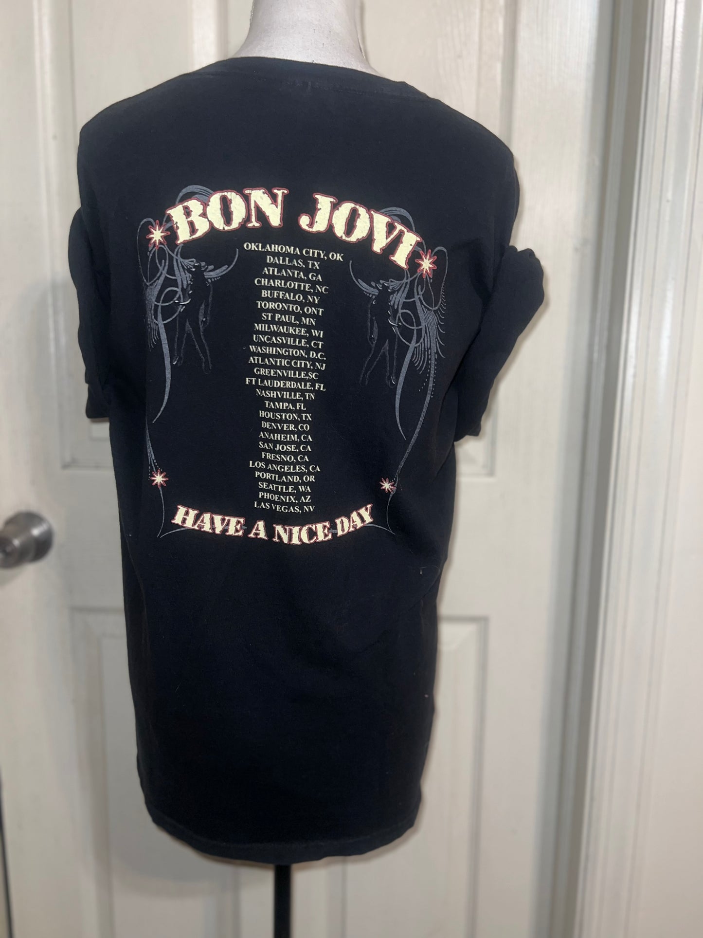 Bon Jovi Vintage Double Sided Tour Tee