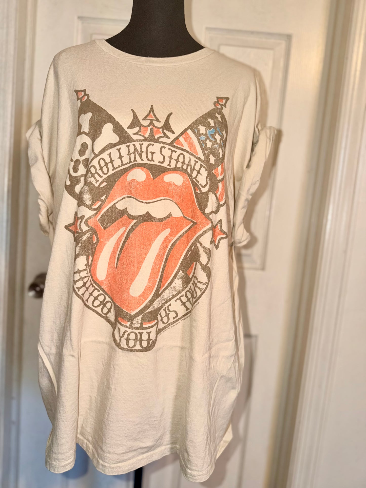 The Rolling Stones Oversized Distressed Tee