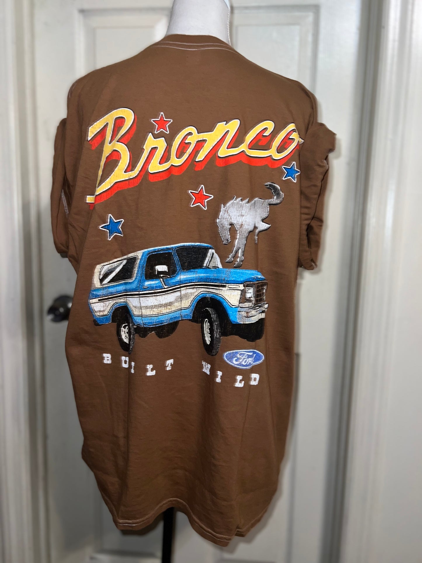 Ford Bronco Double Sided Oversized Distressed Tee