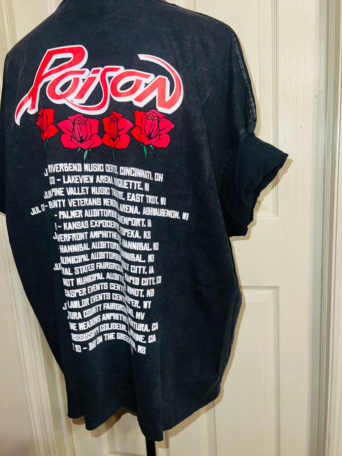 Poison Double Sided Oversized Distressed Tee