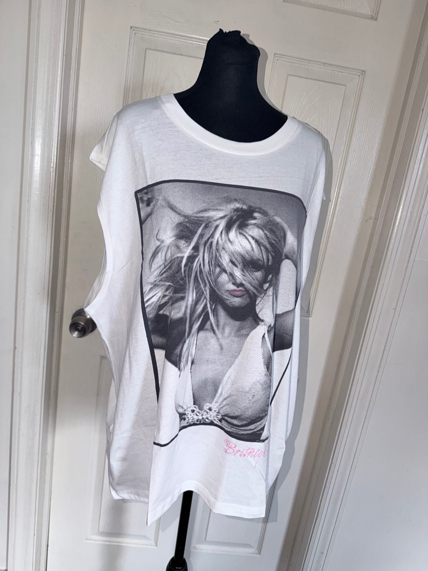 Britney Spears Oversized Distressed Tank