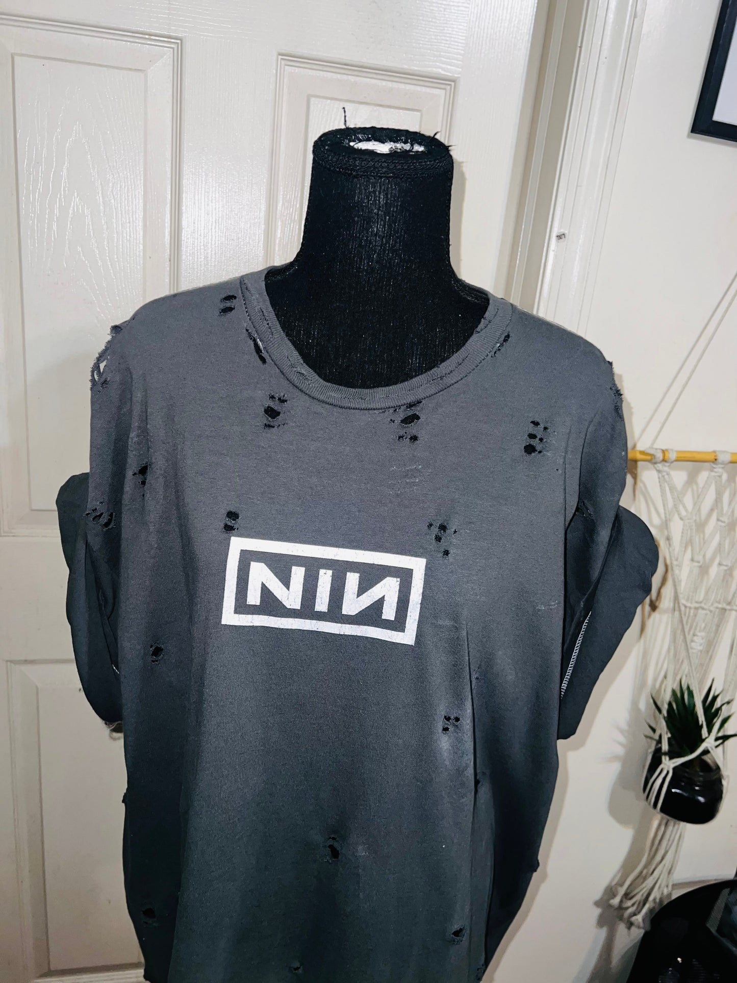 Nine Inch Nails Oversized Distressed Tee