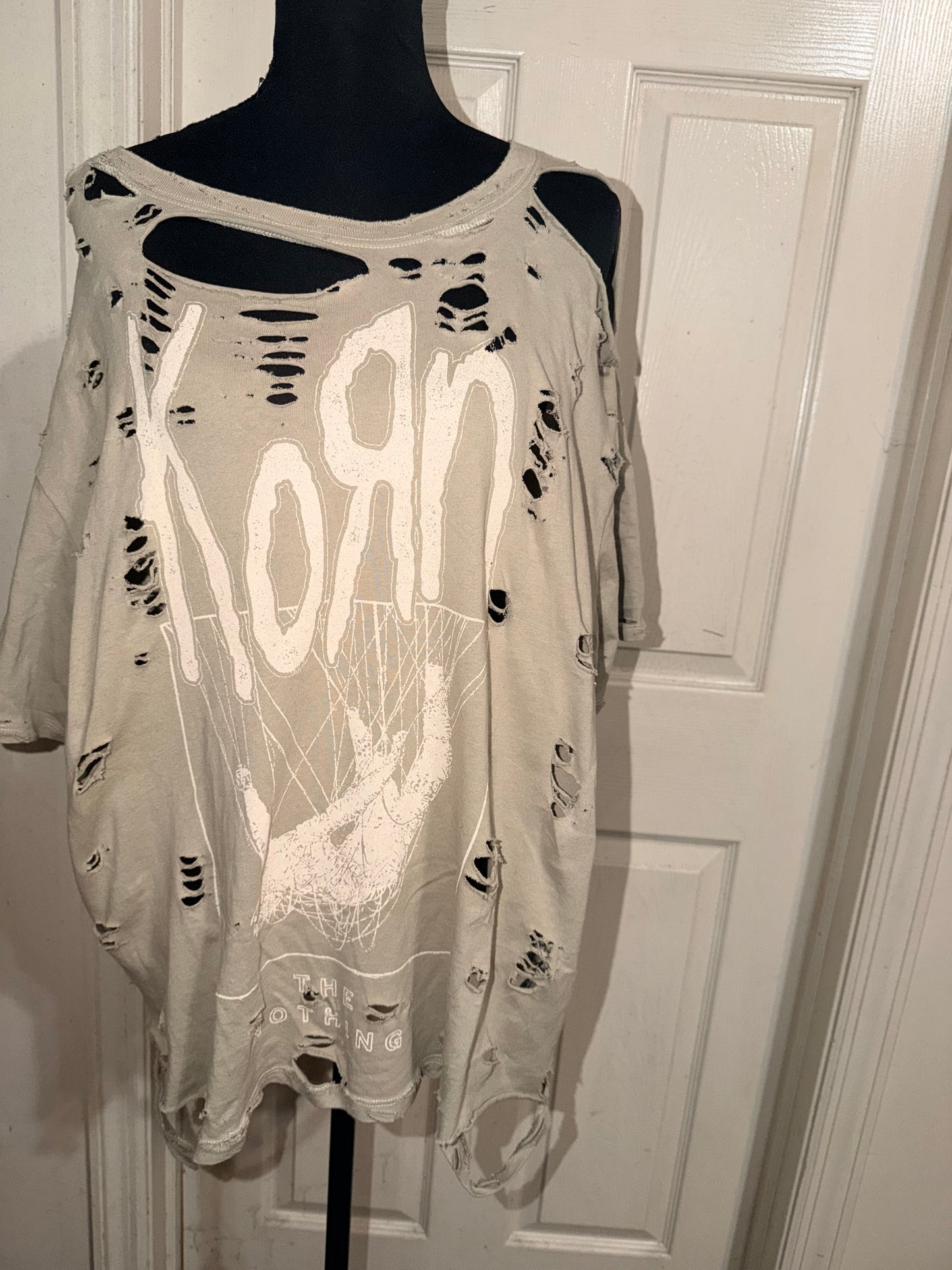 Korn Oversized Distressed Tee