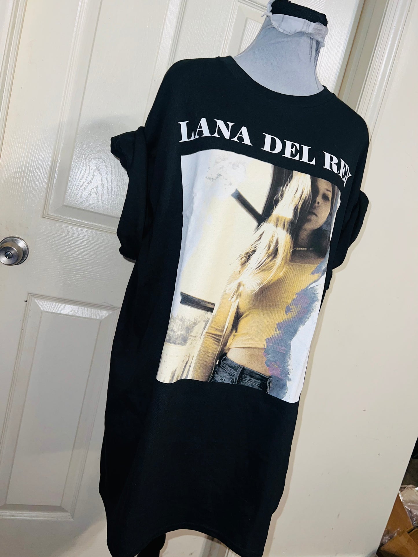 Lana Del Rey Oversized Distressed Tee