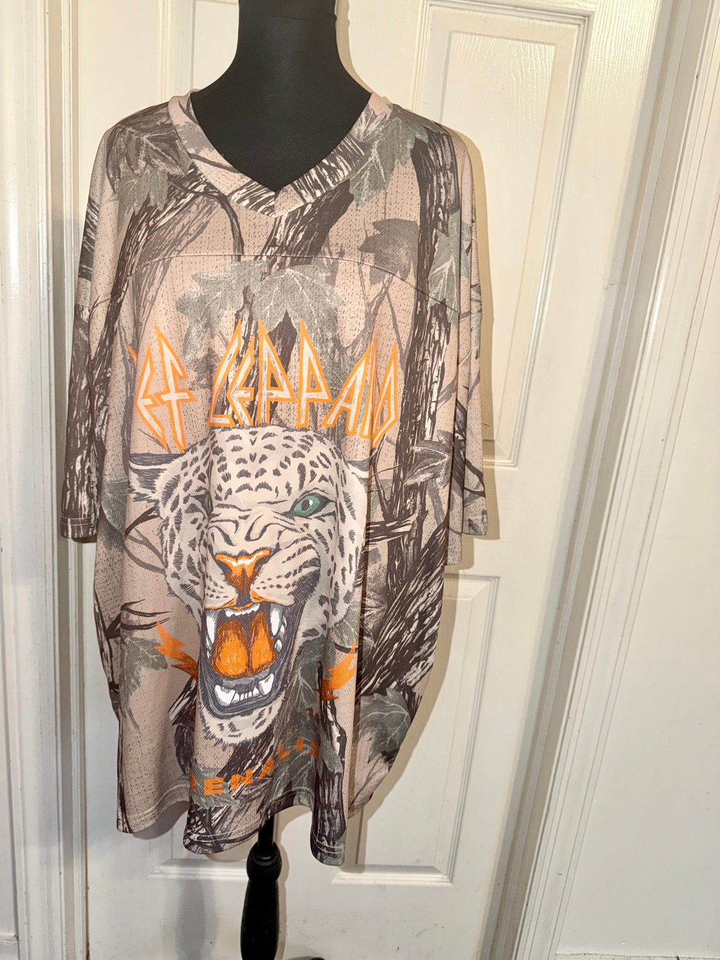 Def Leppard Double Sided Oversized Jersey Tee