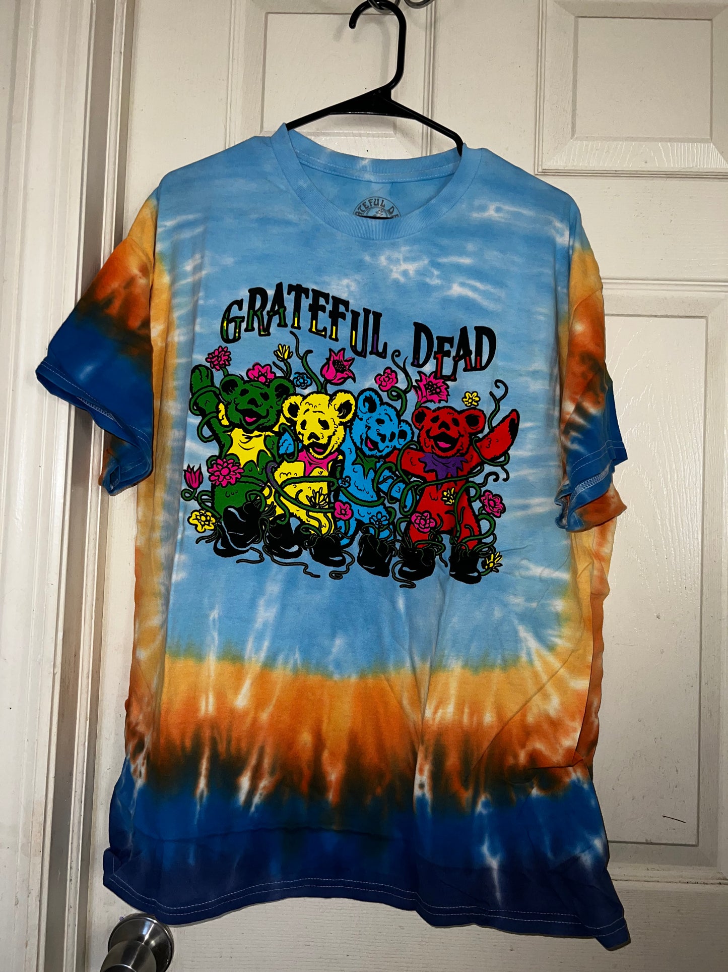 Grateful Dead Tie Dye Oversized Distressed Tee