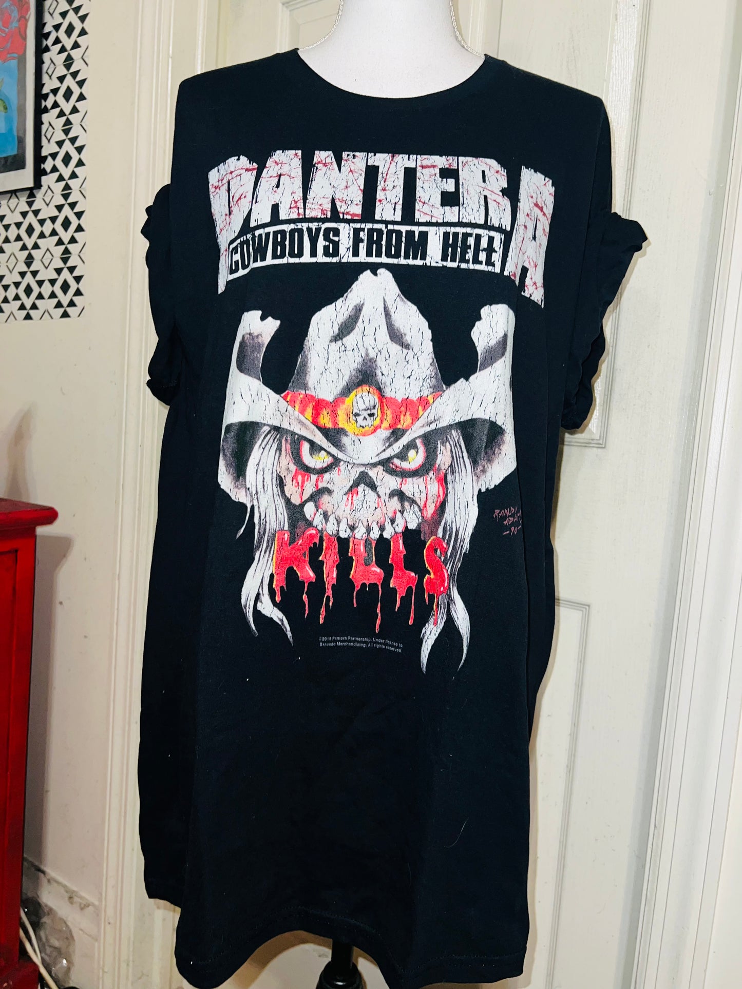 Pantera Oversized Distressed T-Shirt