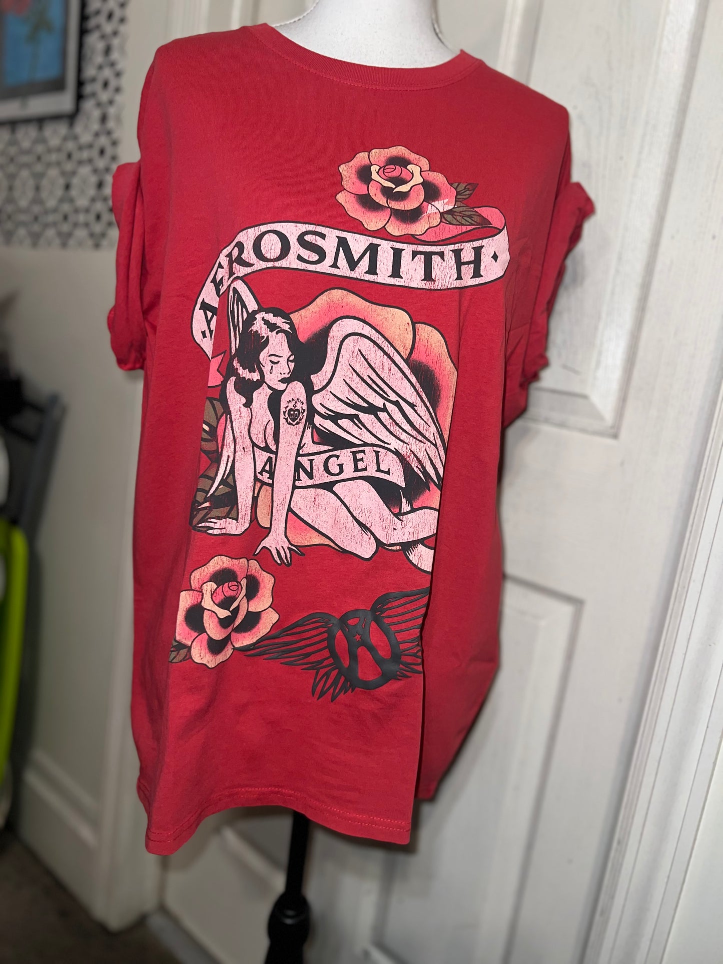 Aerosmith Oversized Distressed Tee