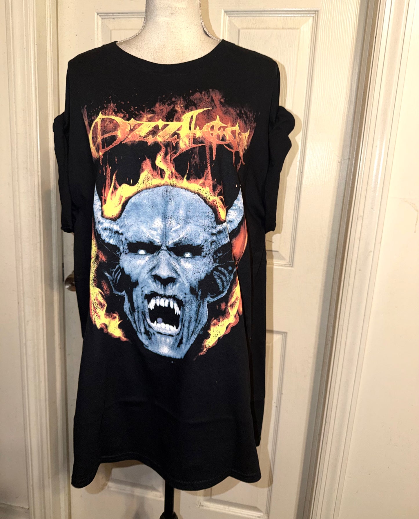 Ozzy Osbourne Ozzfest Oversized Distressed Tee