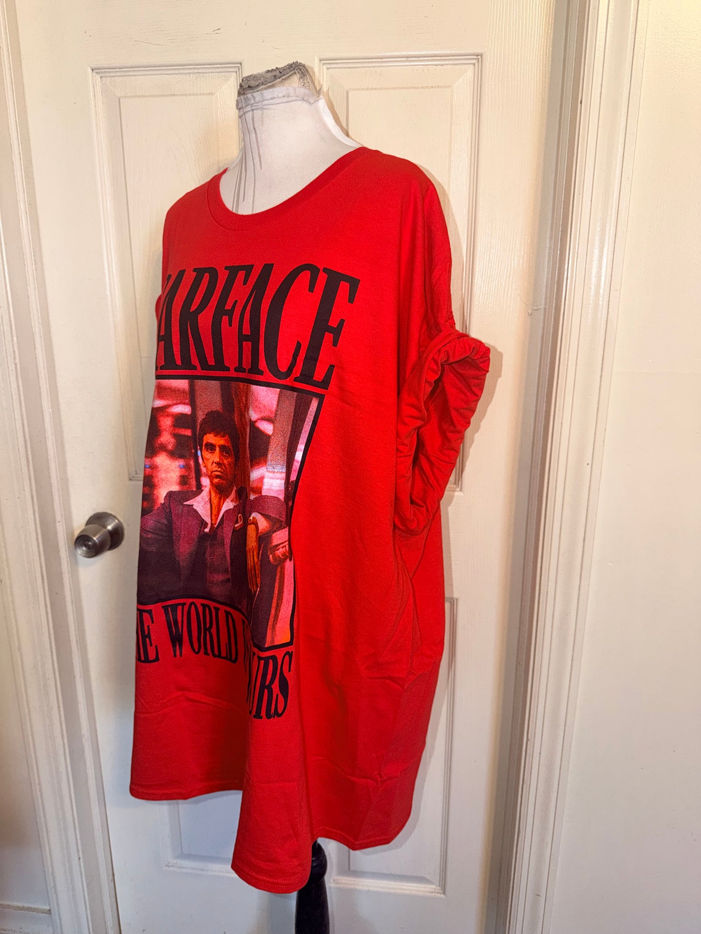 Scarface Oversized Distressed Tee