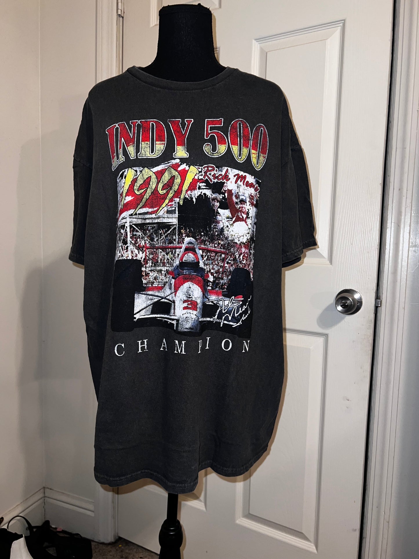 Indy 500 Oversized Distressed Tee