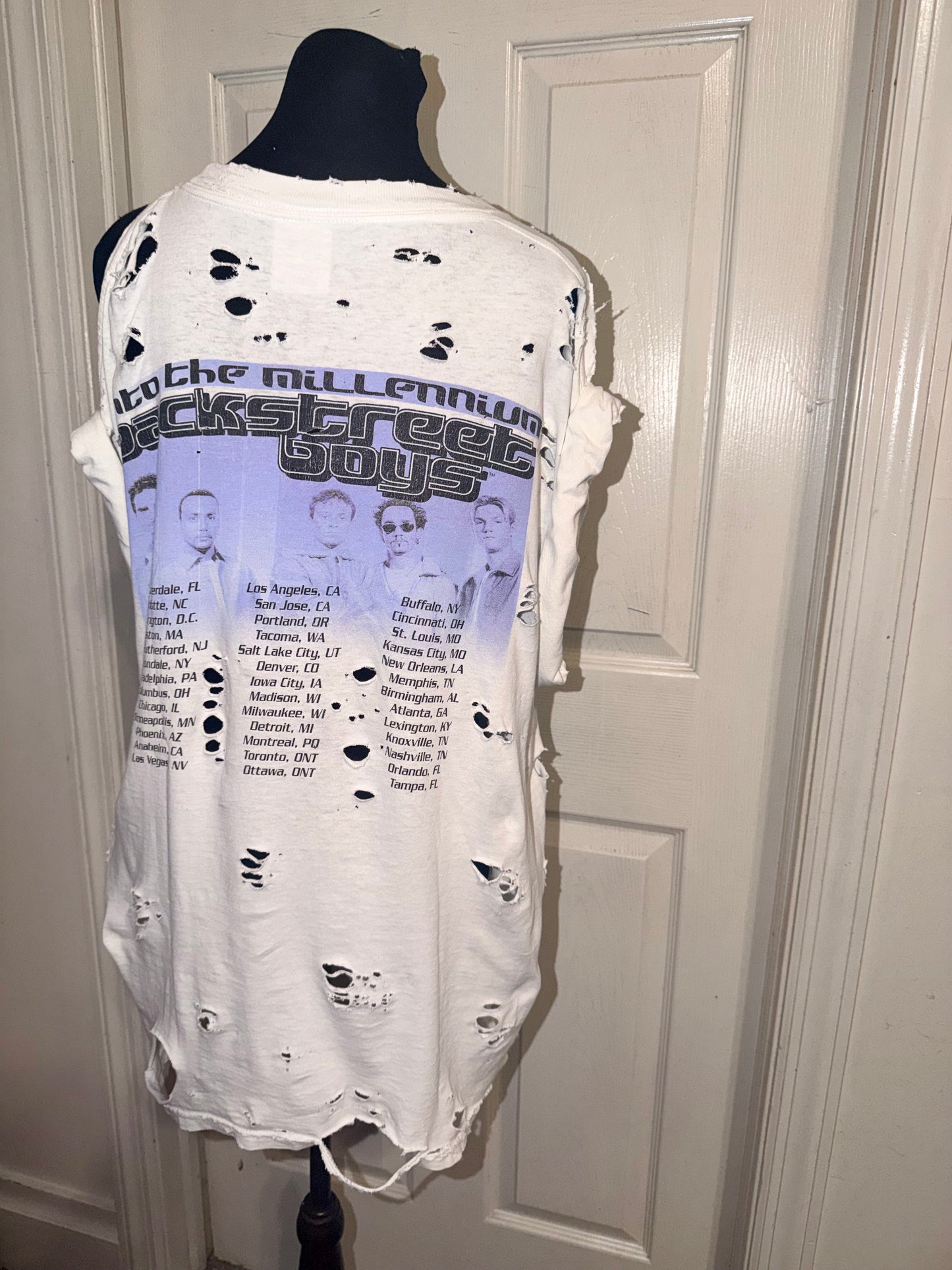 Backstreet Boys Vintage Double Sided Distressed Tee (as is)