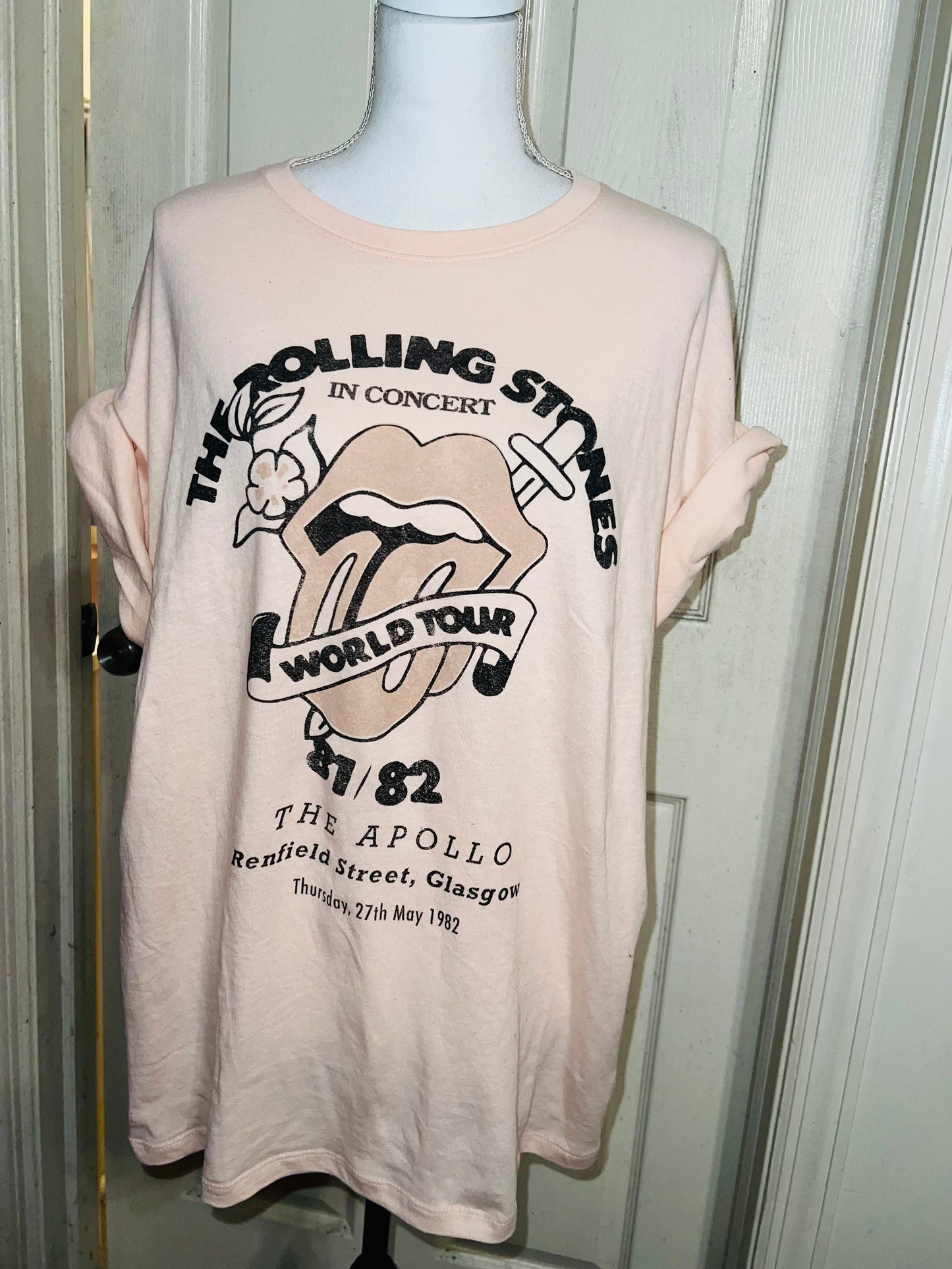 The Rolling Stones Oversized Distressed T-Shirt