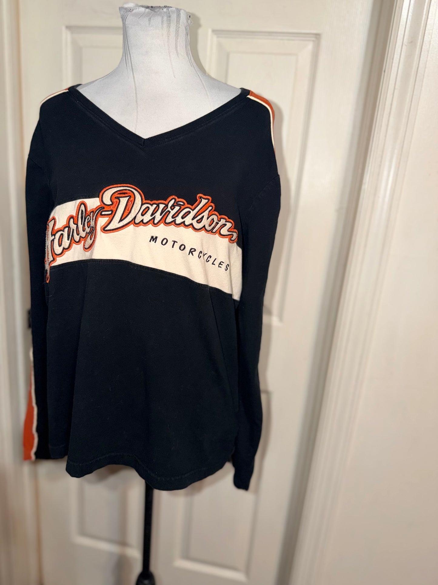 Harley Davidson Double Sided Oversized Long Sleeve Jersey Shirt