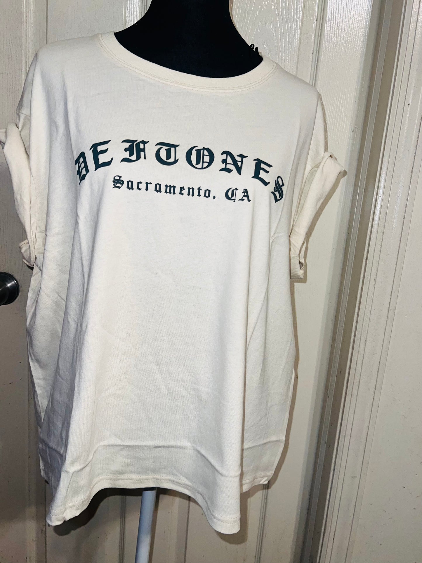 Deftones Oversized Distressed Tee