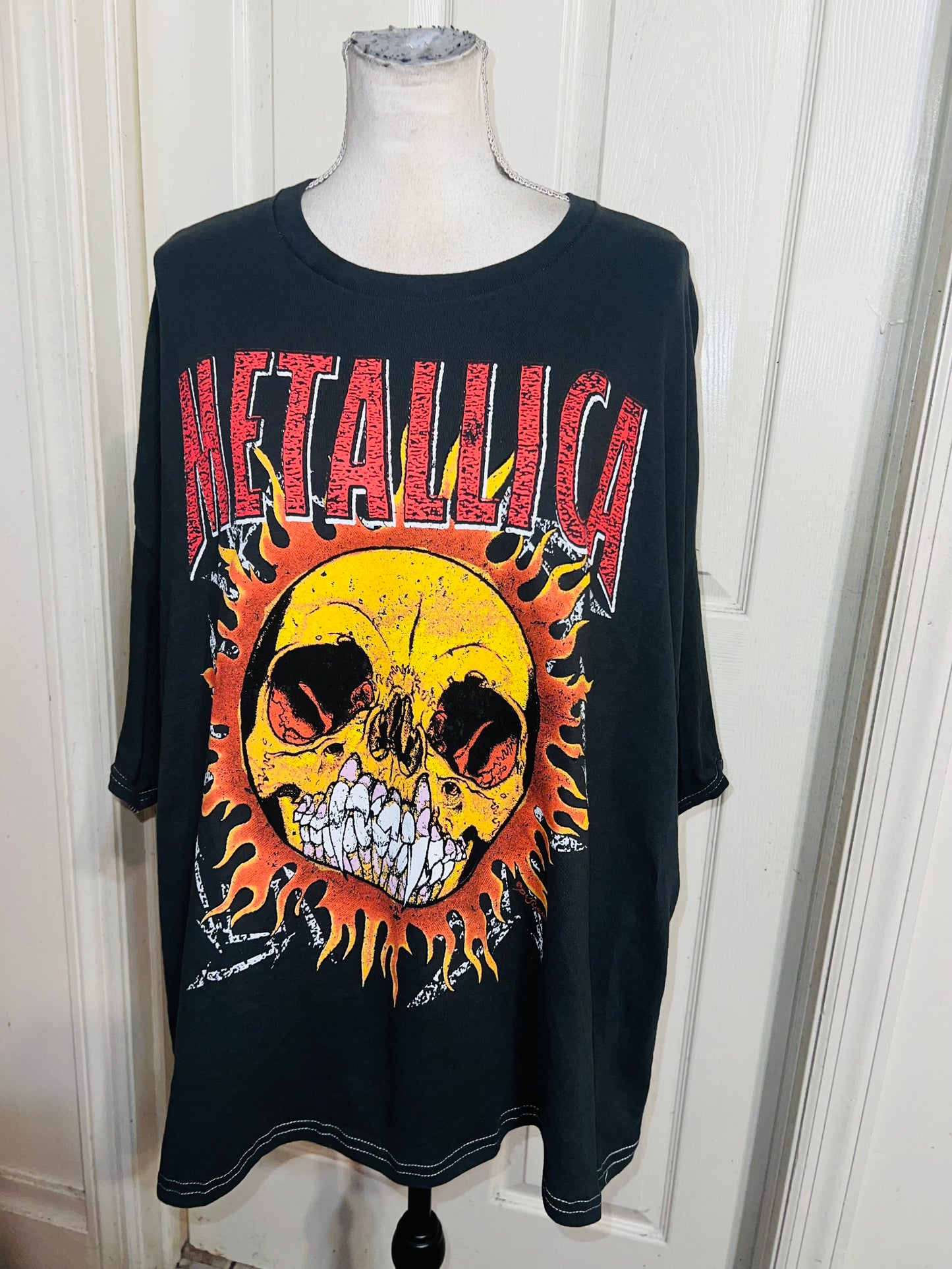 Metallica Double Sided Oversized Distressed Tee