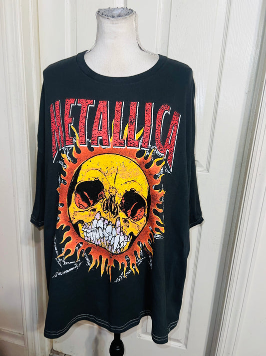 Metallica Double Sided Oversized Distressed Tee