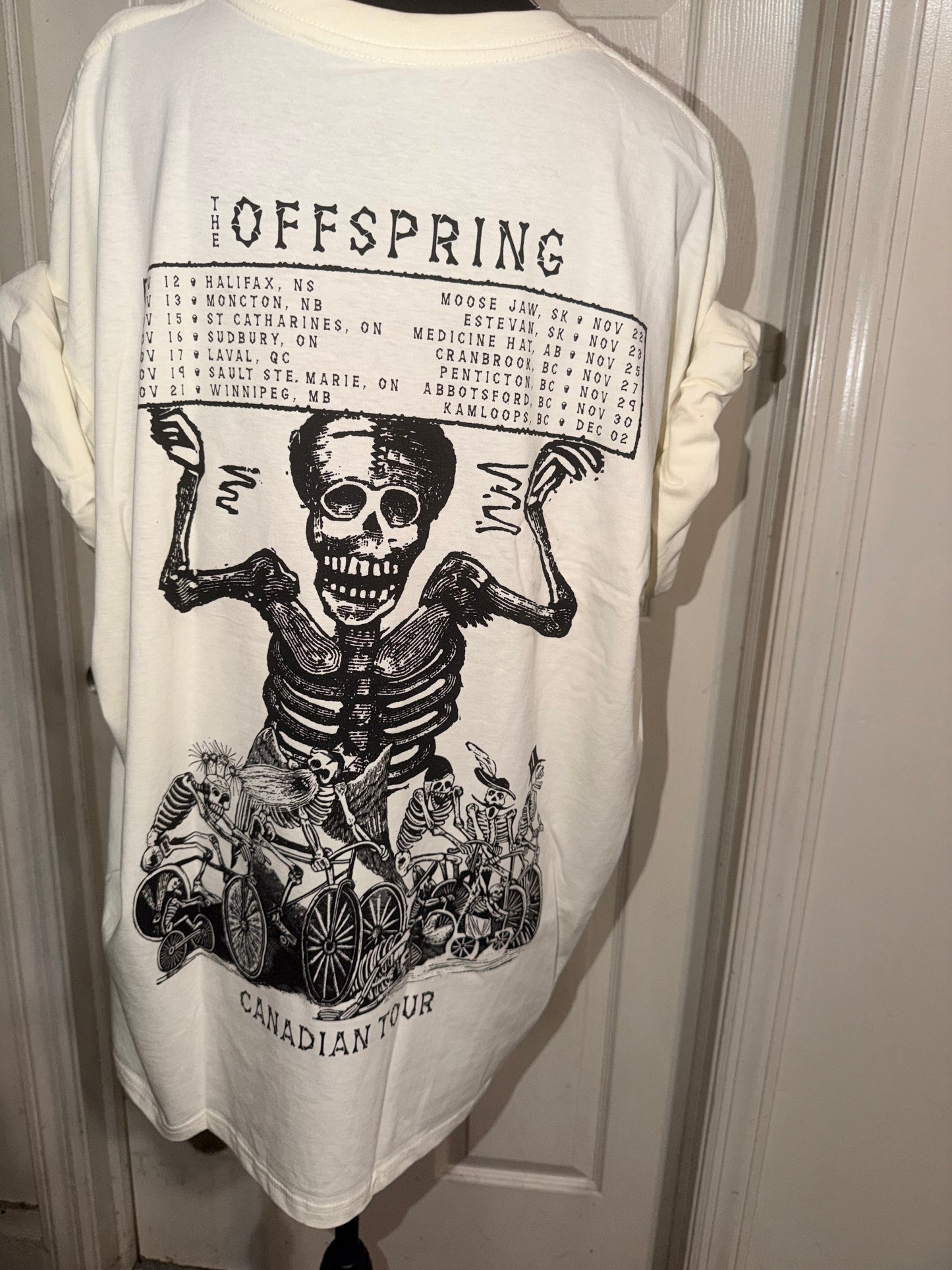 The Offspring Double Sided Oversized Distressed Tee