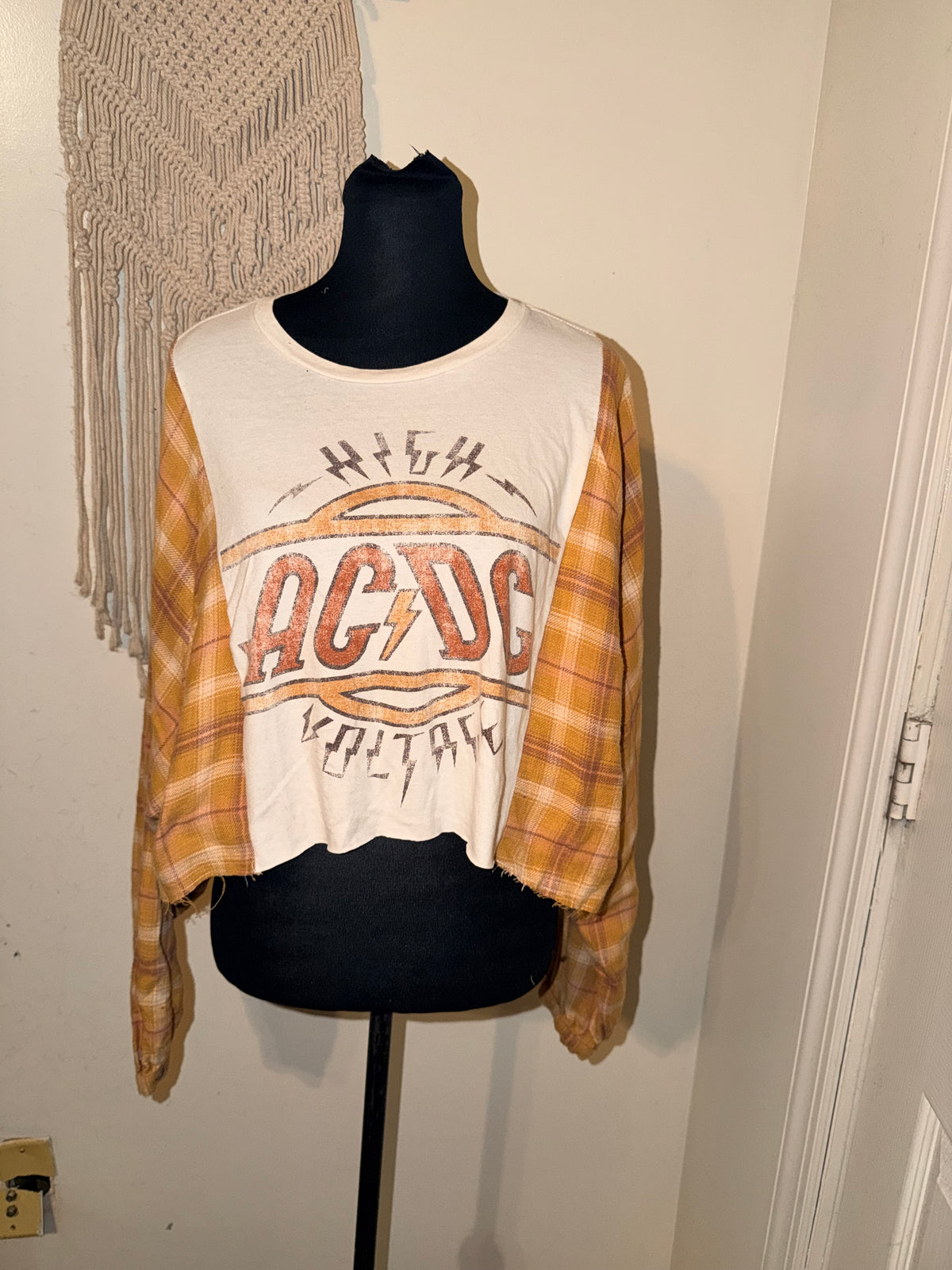 AC/DC Oversized Flannel Tee