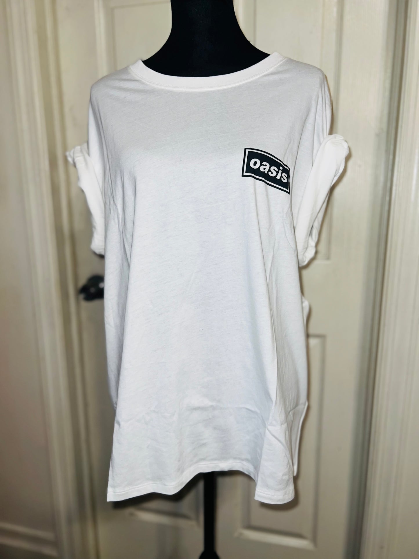 Oasis Double Sided Oversized Distressed Tee