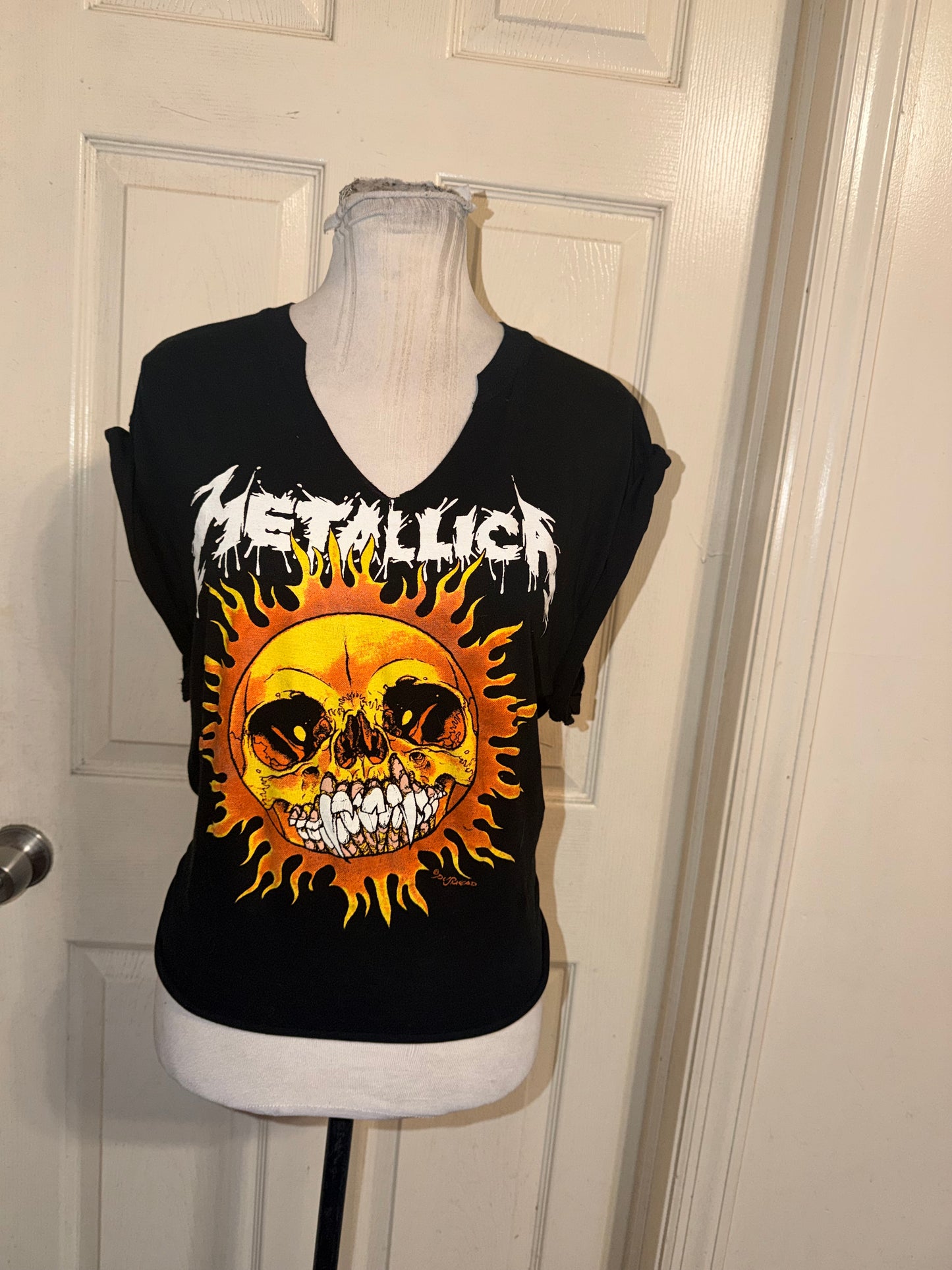 Metallica Open Tie Back Tee