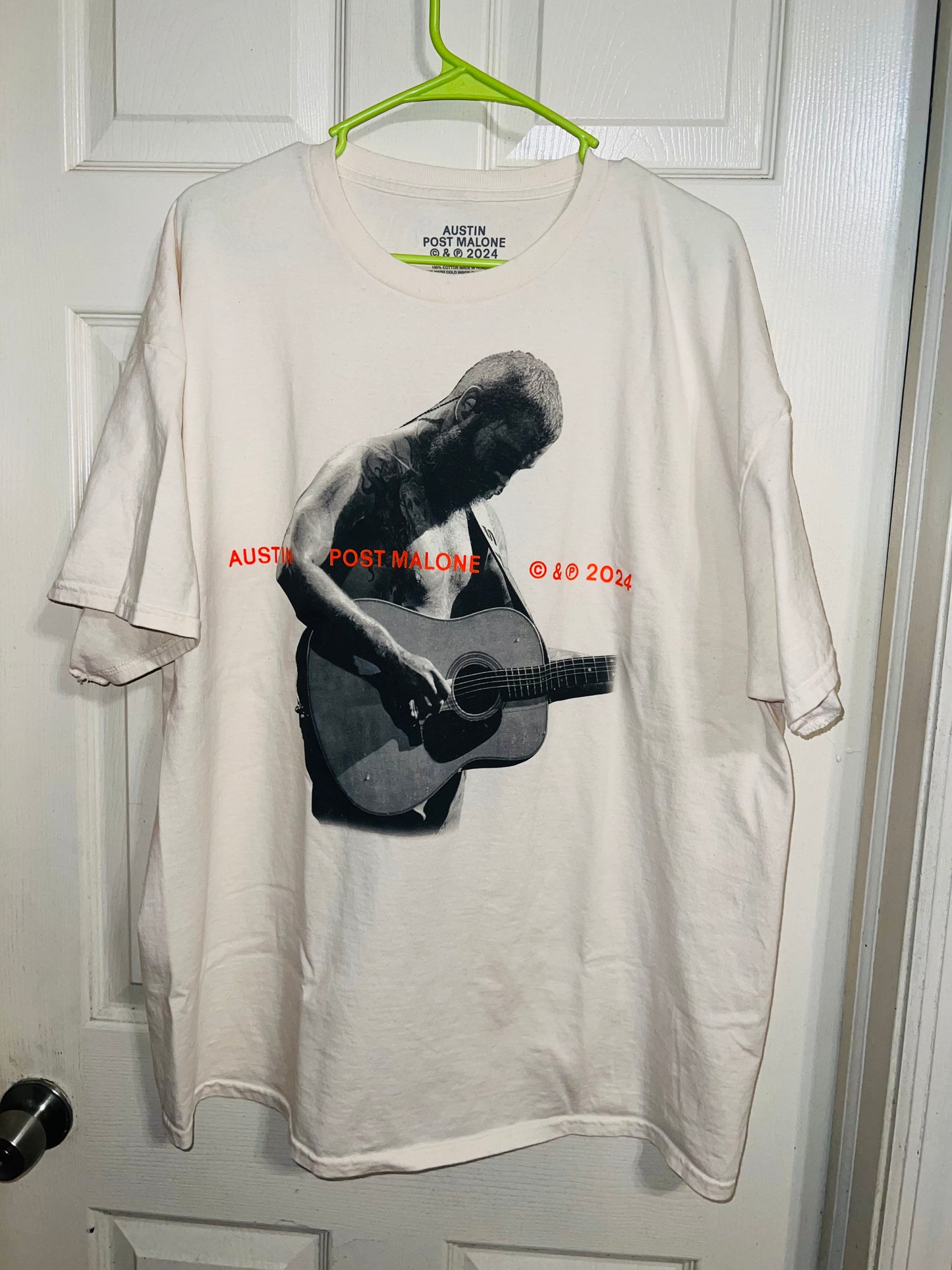 Post Malone Oversized Distressed Tee