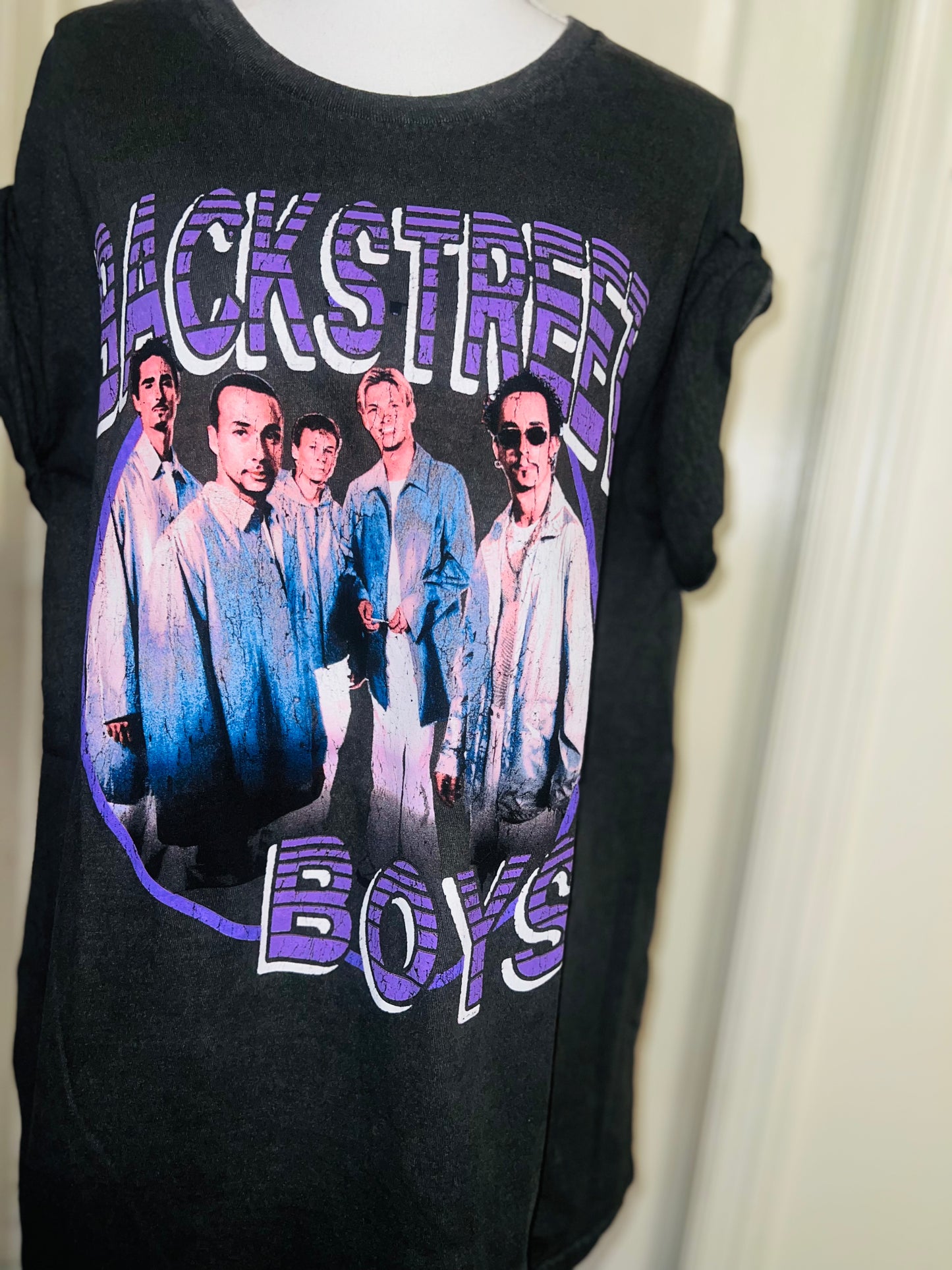 Backstreet Boys Oversized Distressed Tee