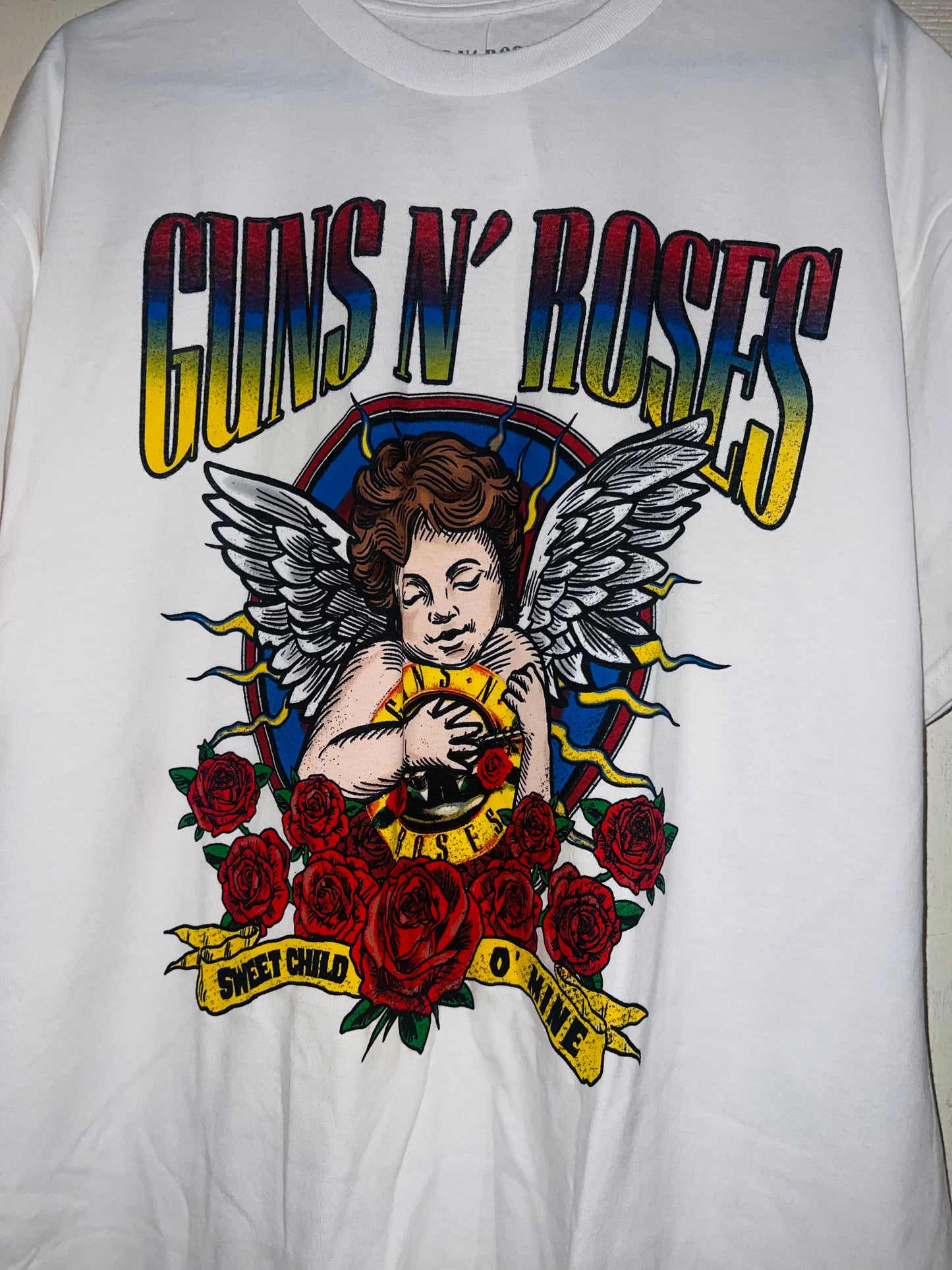 Guns n Roses Cherub Oversized Distressed Tee