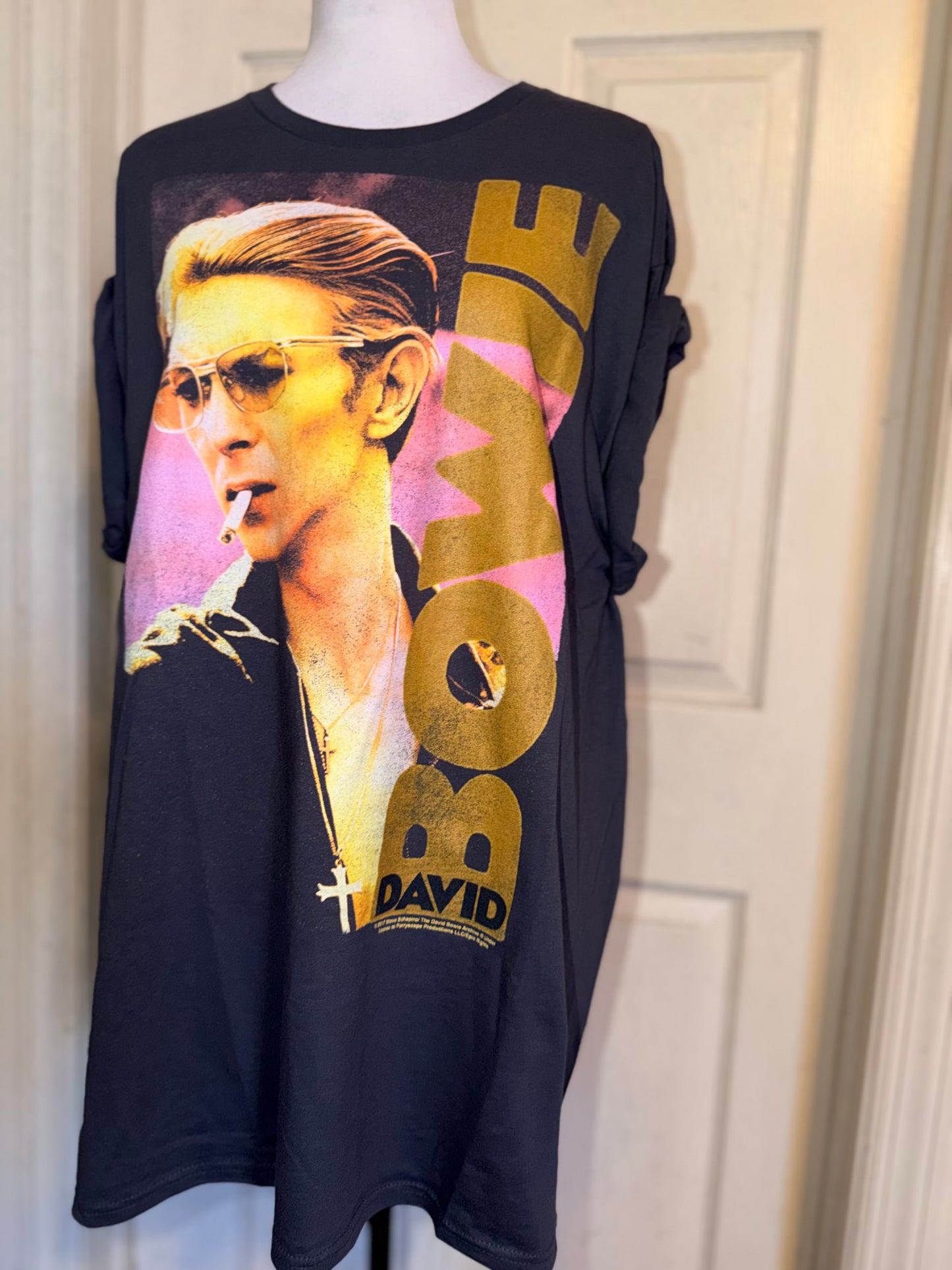 David Bowie Oversized Distressed Tee