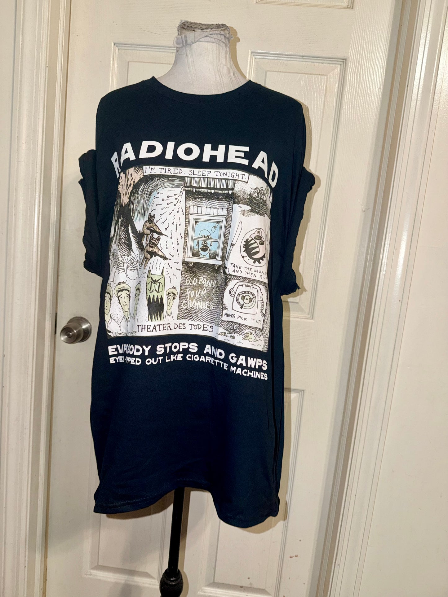 Radiohead Oversized Distressed Tee (Copy)