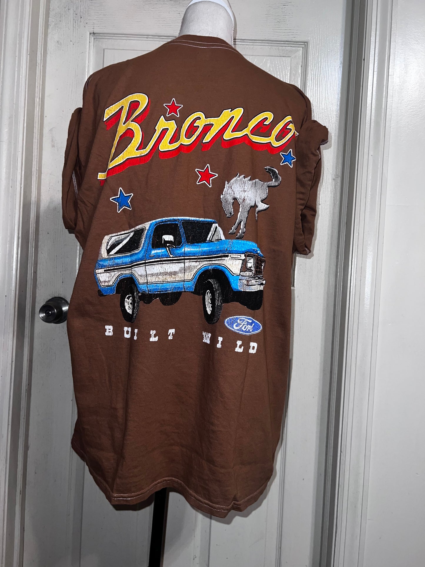 Ford Bronco Double Sided Oversized Distressed Tee