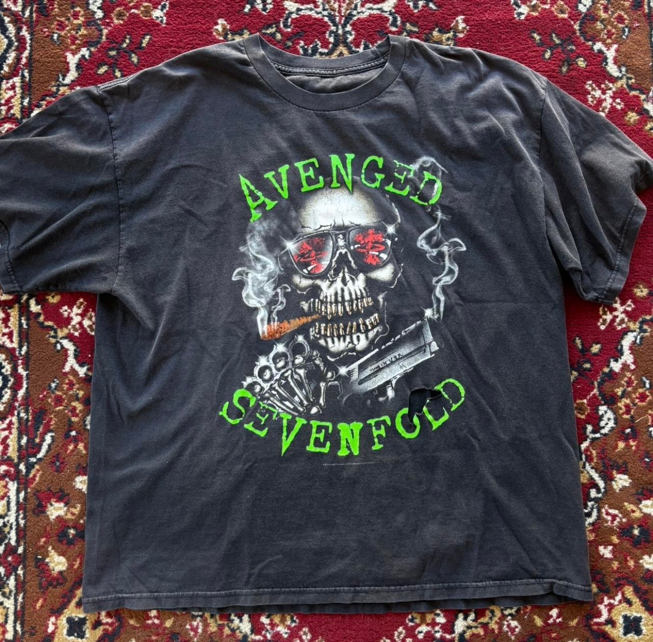 Avenged Sevenfold Vintage Oversized Distressed Tee
