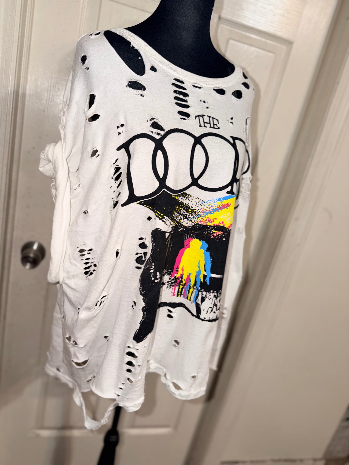 The Doors Double Sided Oversized Distressed Tee
