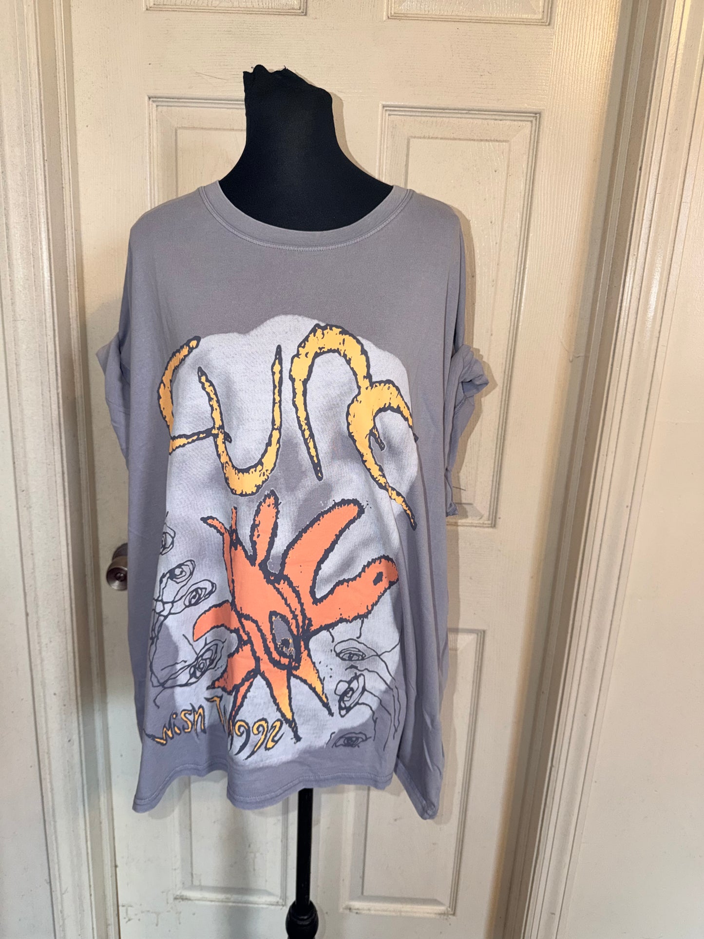 The Cure Oversized Distressed Tee
