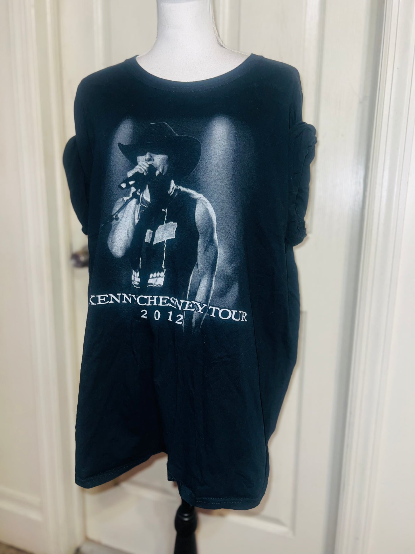 Kenny Chesney Double Sided Oversized Distressed Tee