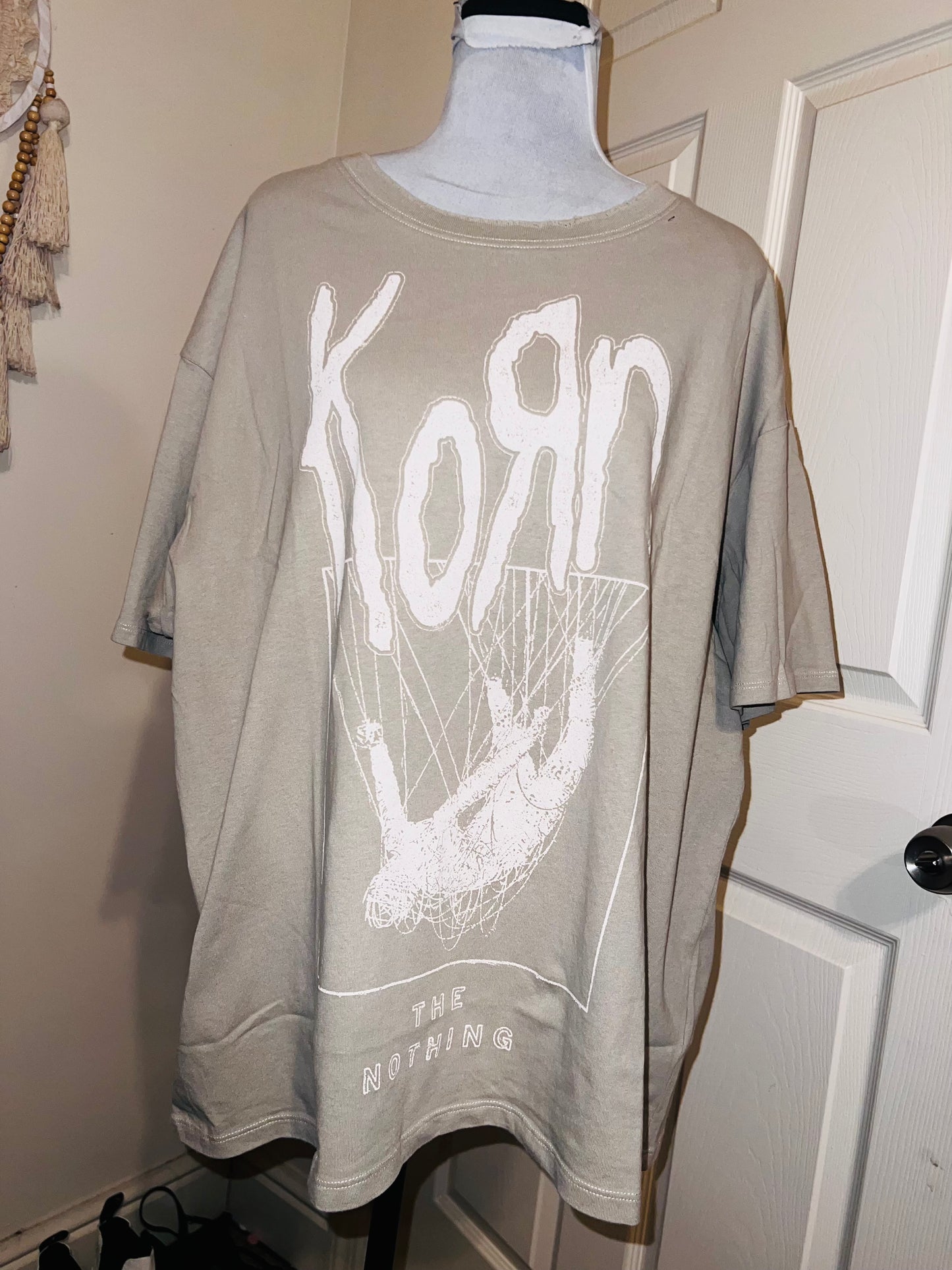 Korn Oversized Distressed Tee