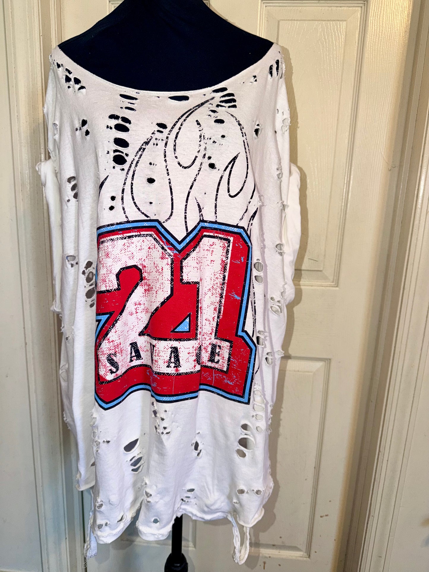 21 Savage Oversized Distressed Tee (As Is)