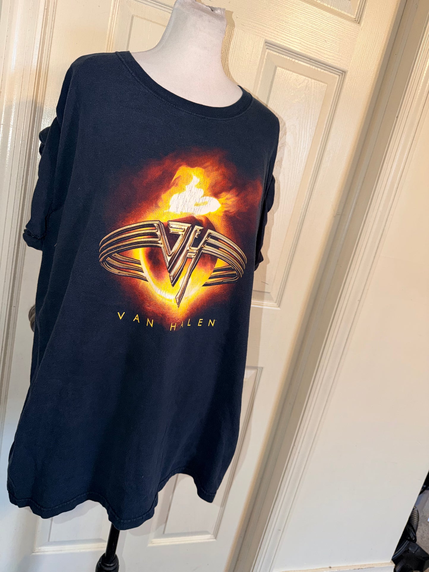 Van Halen Vintage Double Sided Oversized Distressed Tee