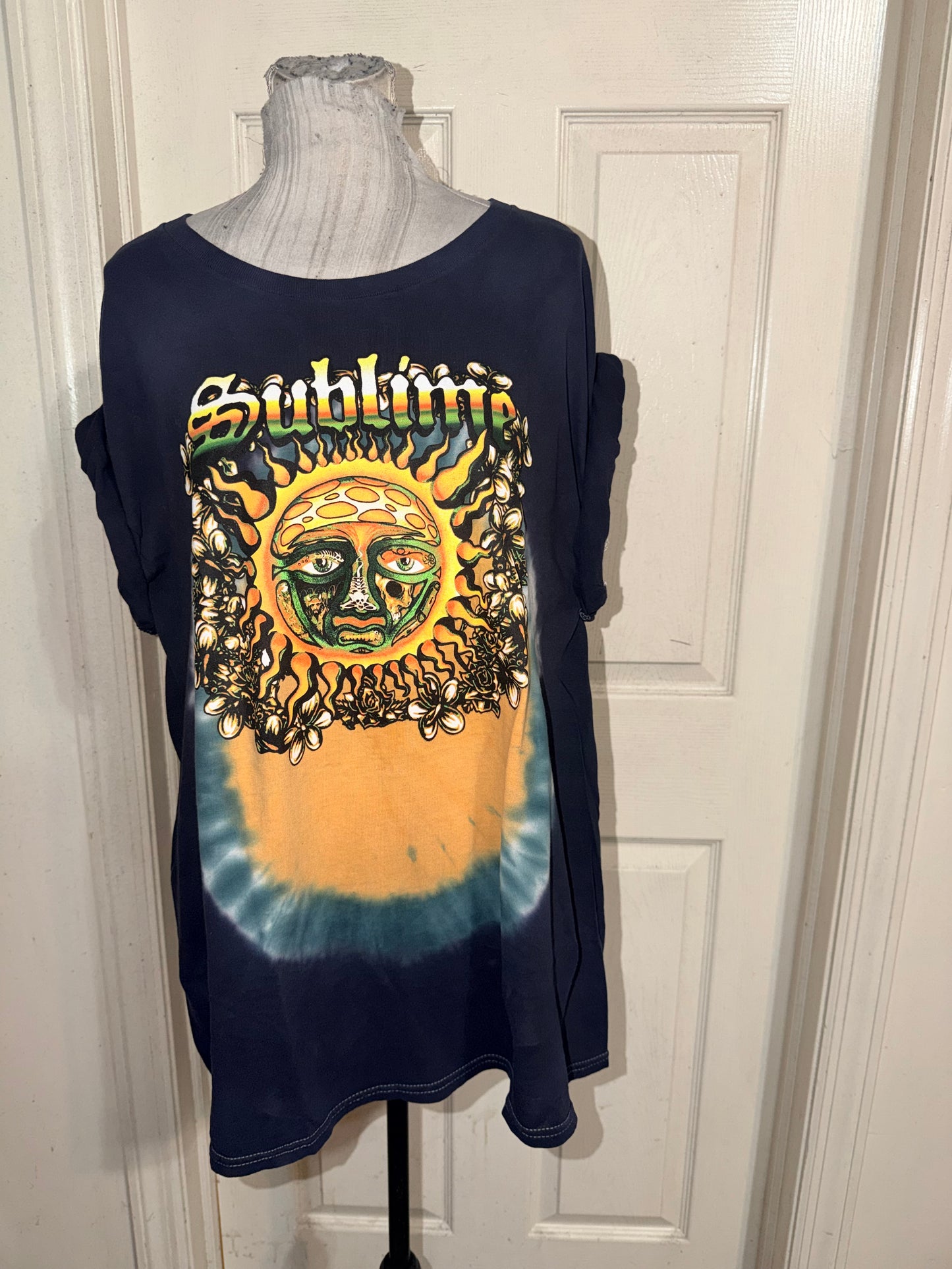Sublime Double Sided Oversized Distressed Tee