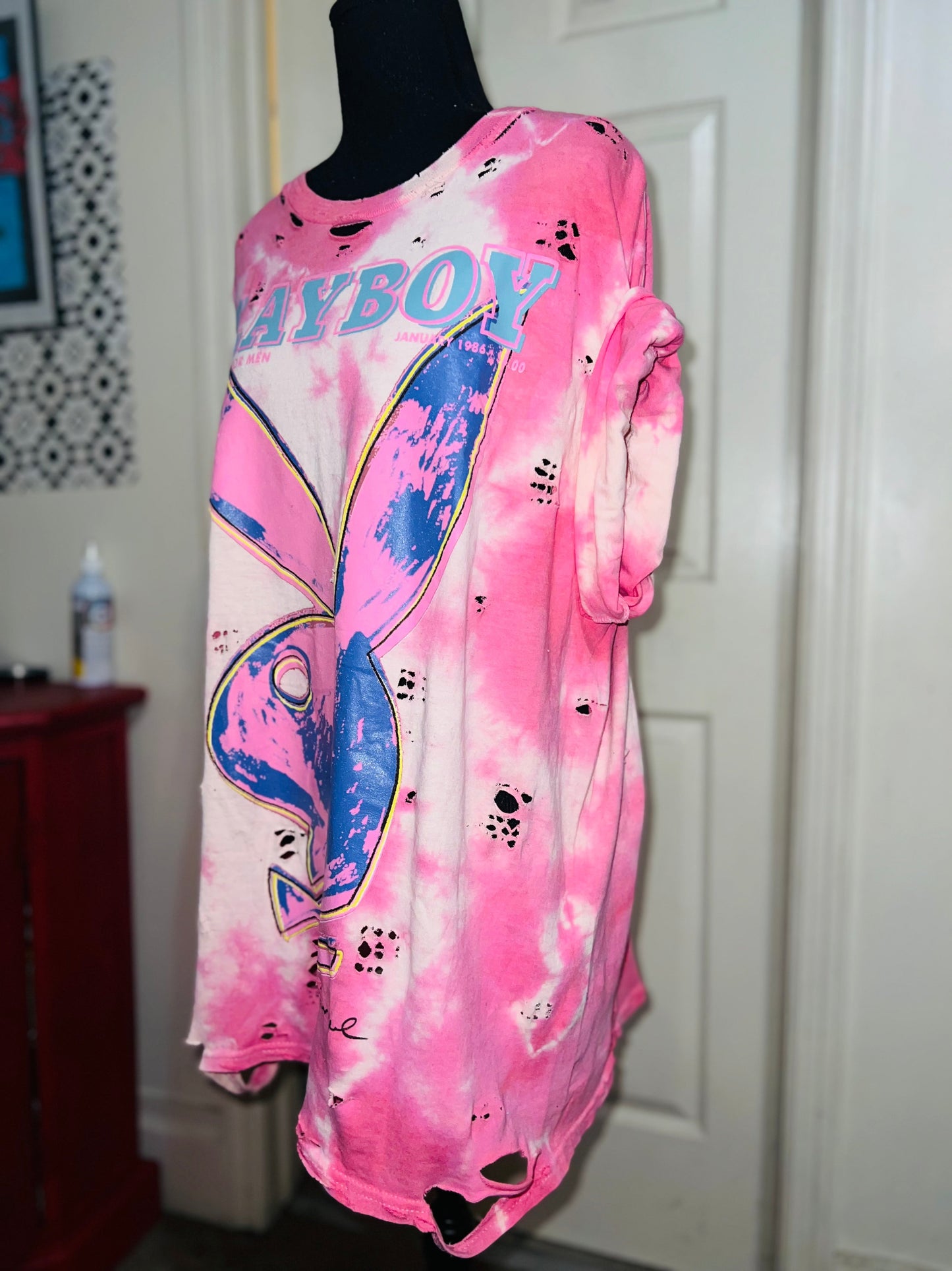 Playboy Andy Warhol Tie Dye Oversized Tee