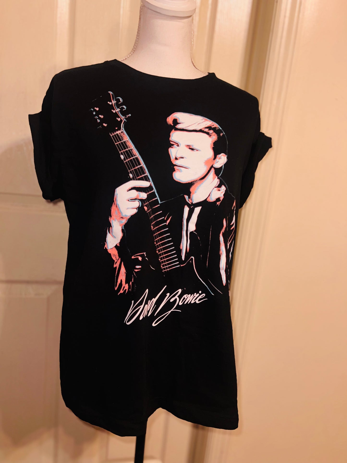 David Bowie Oversized Distressed Tee