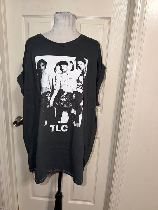 TLC Oversized Distressed Tee