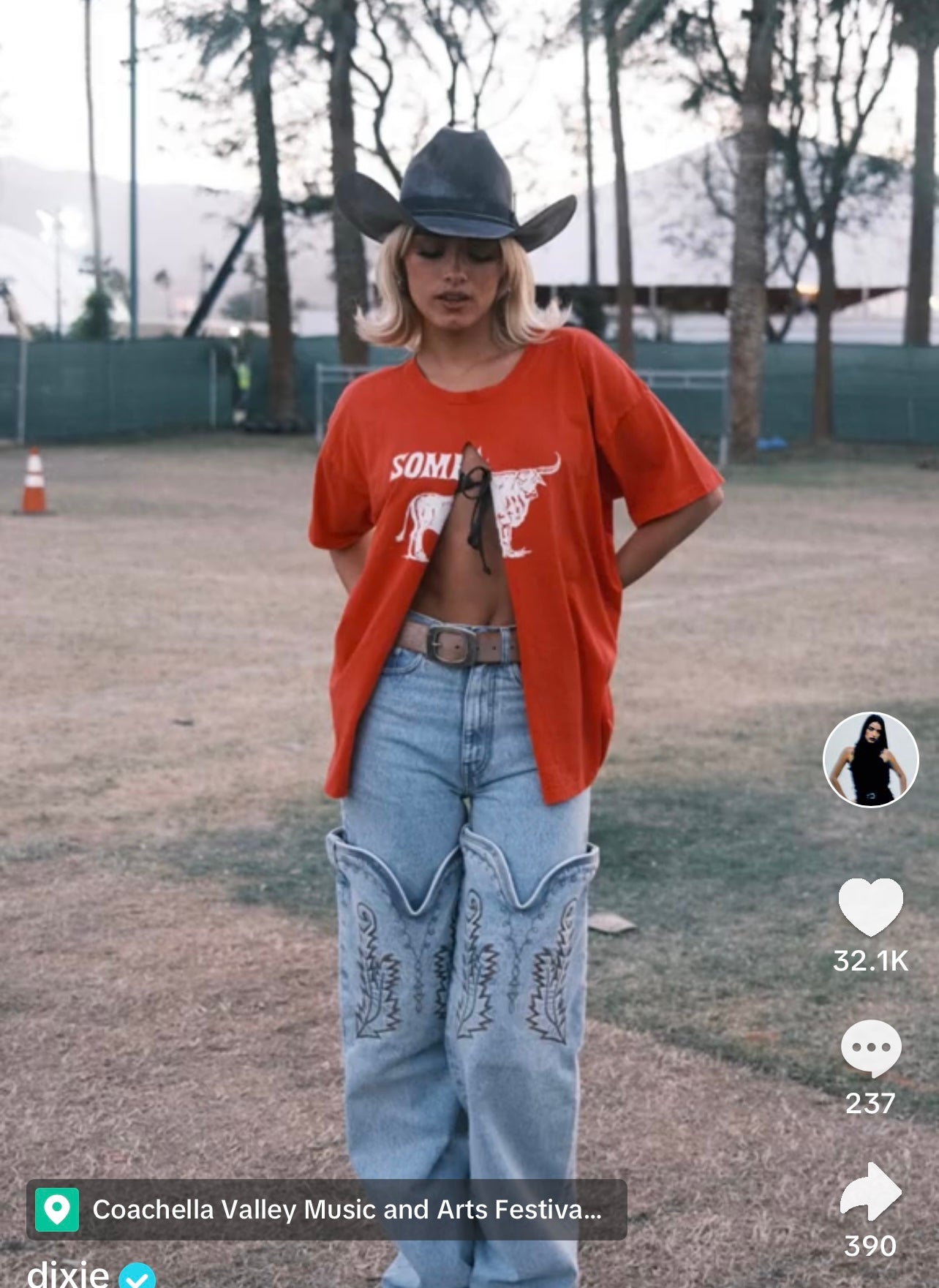 Cowboy Up Oversized Distressed Tee