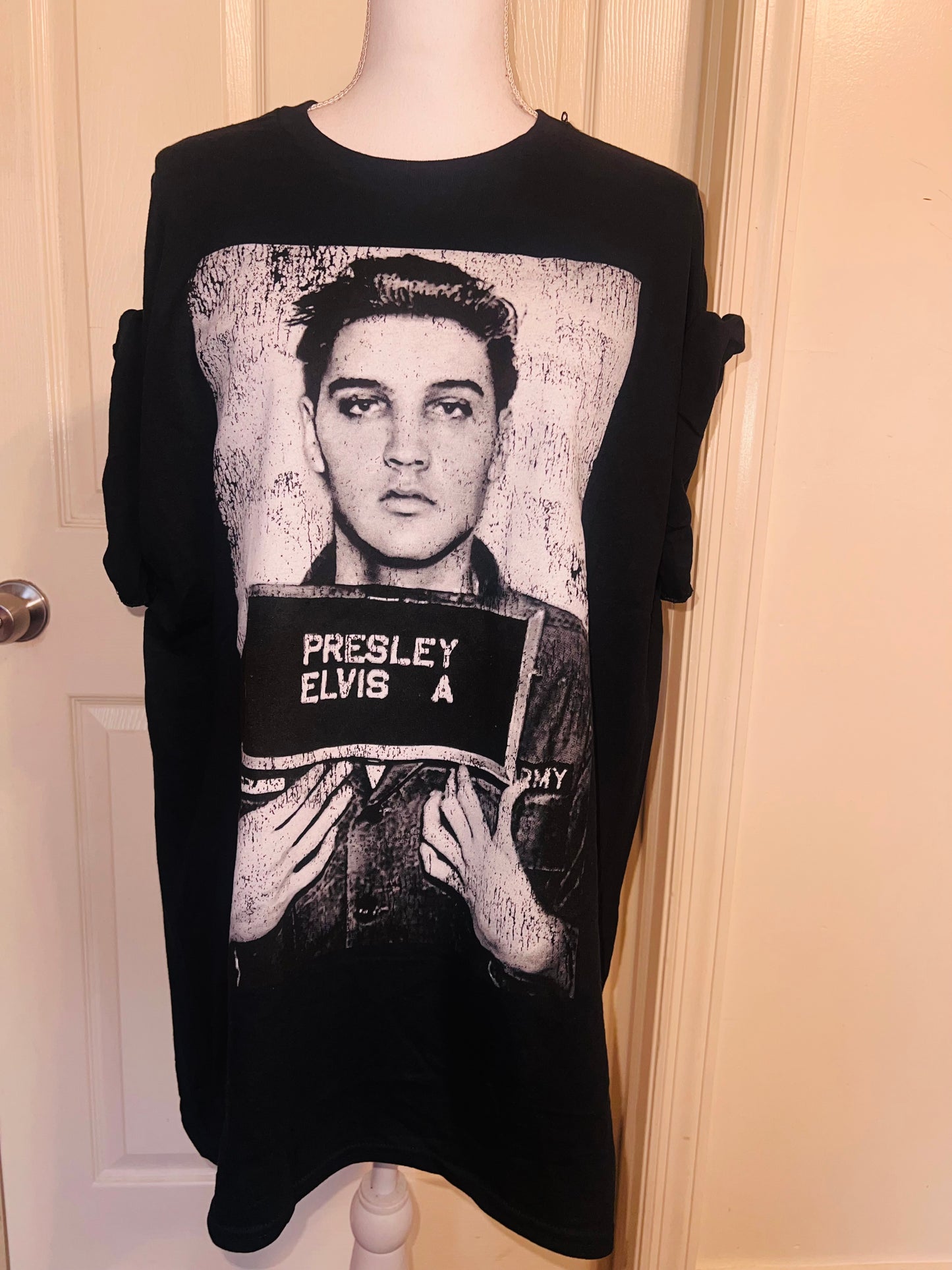 Elvis Oversized Distressed Tee