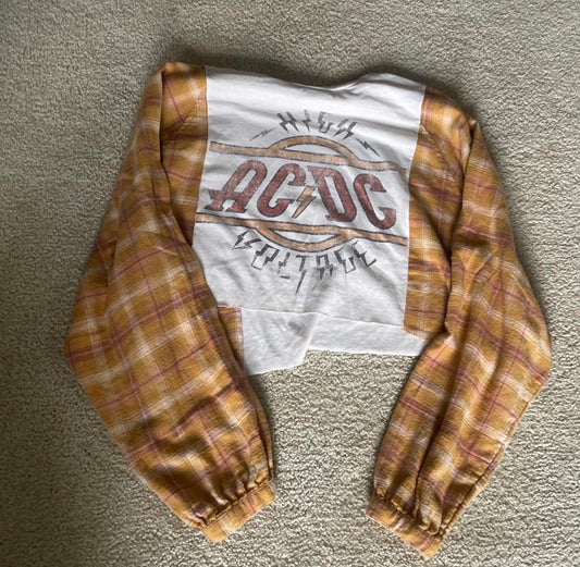 AC/DC Oversized Flannel Tee