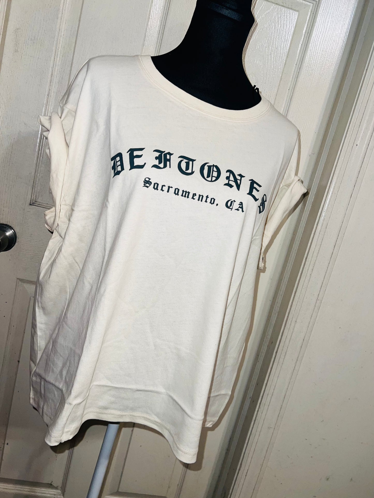 Deftones Oversized Distressed Tee