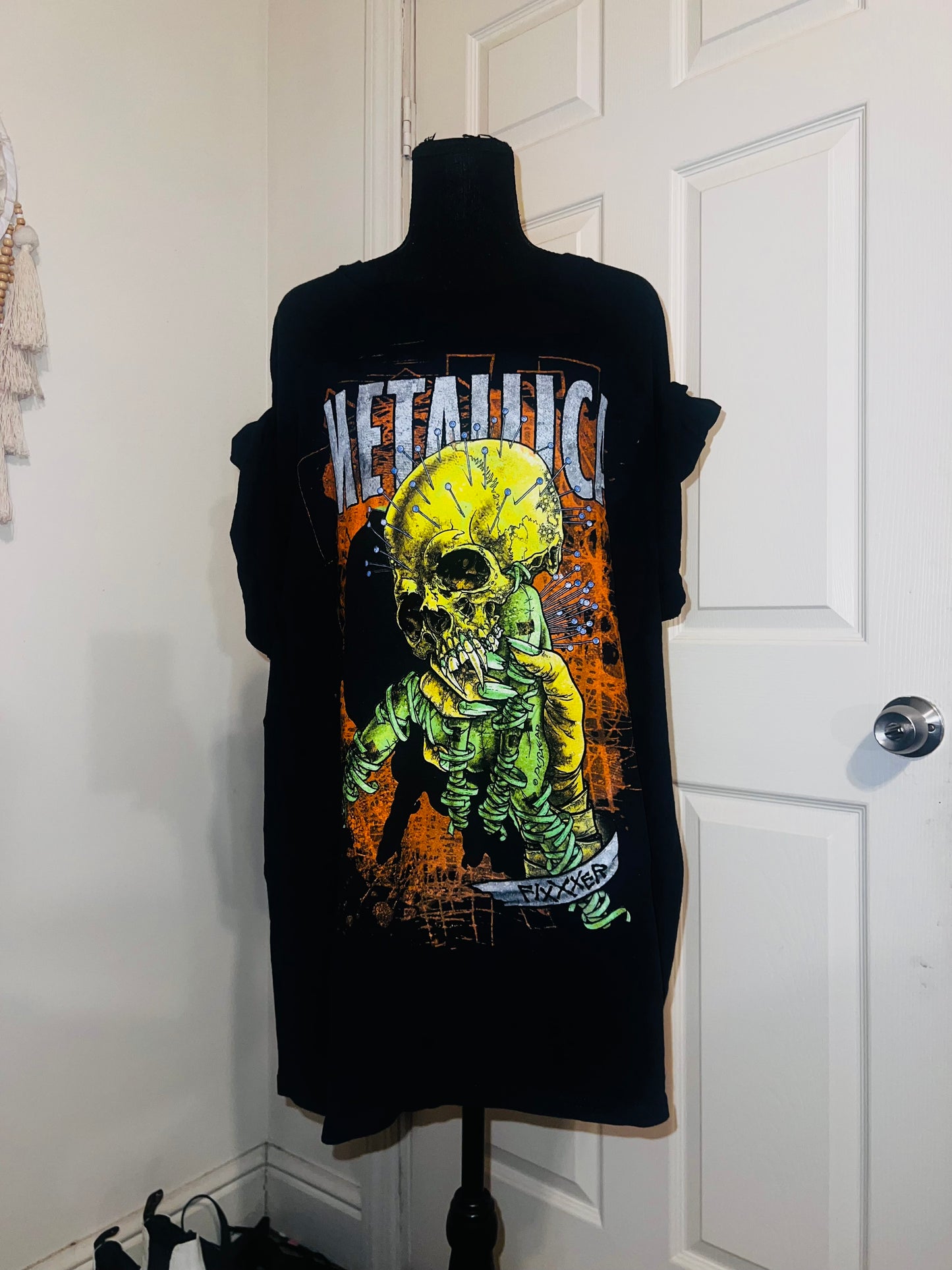 Metallica Fixxer Oversized Distressed Tee